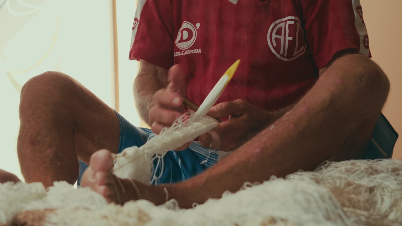 Foto do ensaio A arte de fazer redes